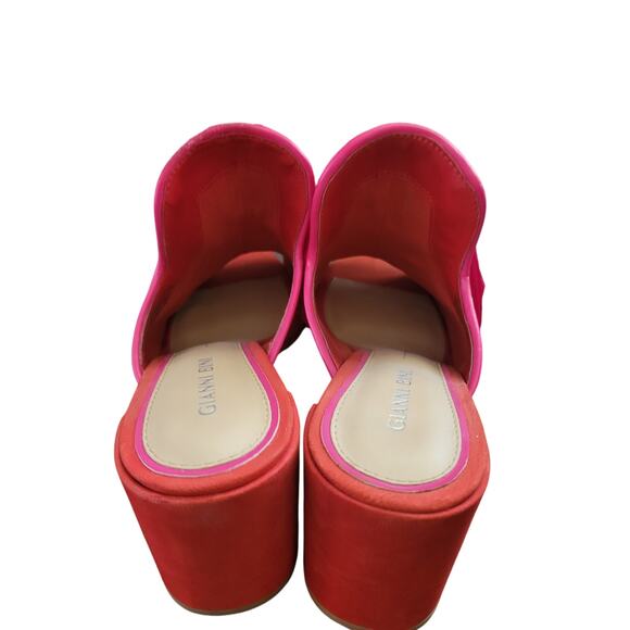 Gianni Bini | The Bold Move Mule– Red Satin Slides w Statement Tassels- Sz 8.5 - Picture 4 of 5